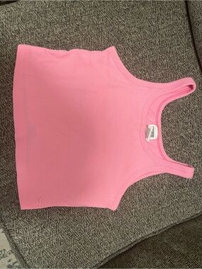 PINK Victoria's Secret Bubblegum Pink Ribbed Tank